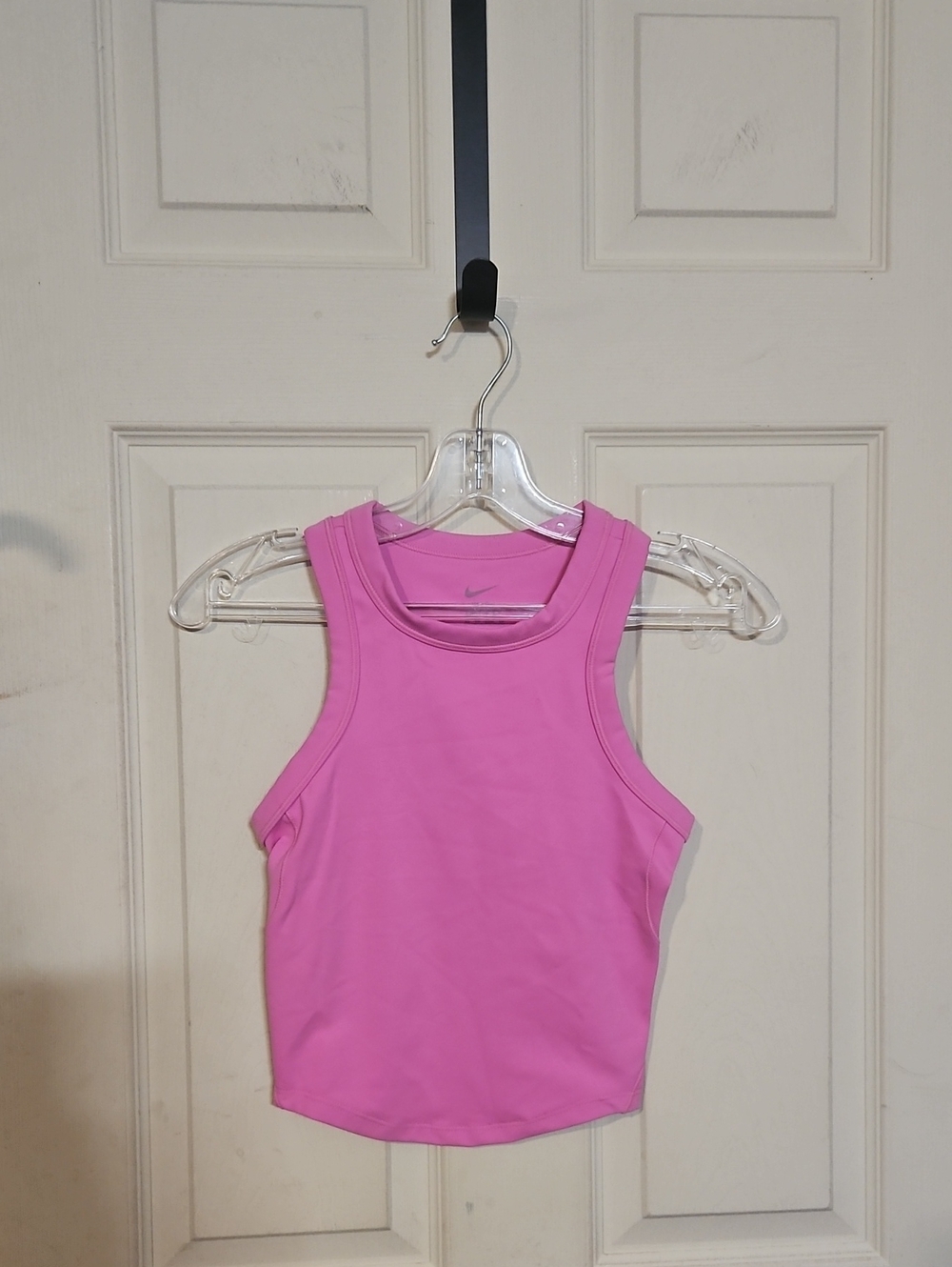 Nike Women's One Fitted Dri-FIT Cropped Tank Top: PINK: NEW WITH TAGS: SIZE XS